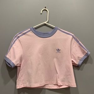 Adidas Cropped Short-Sleeve Top